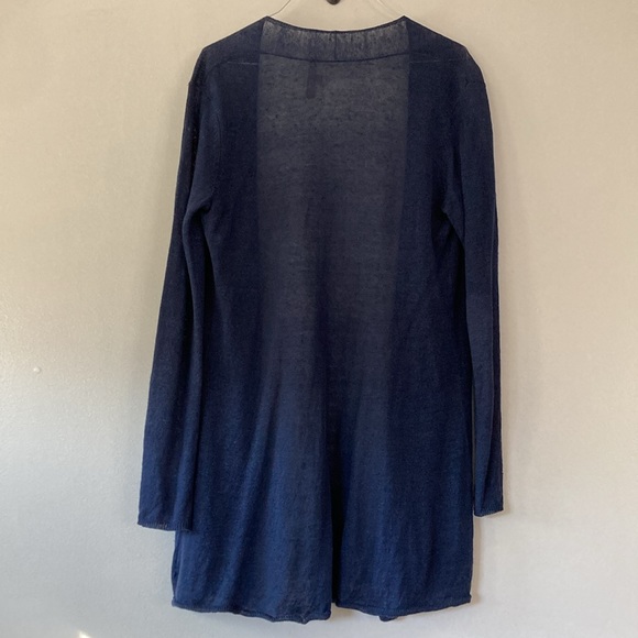 Joan Vass open front sweater 100% linen - Picture 2 of 4